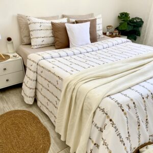 Parure Tulip Brown en 100% COTON